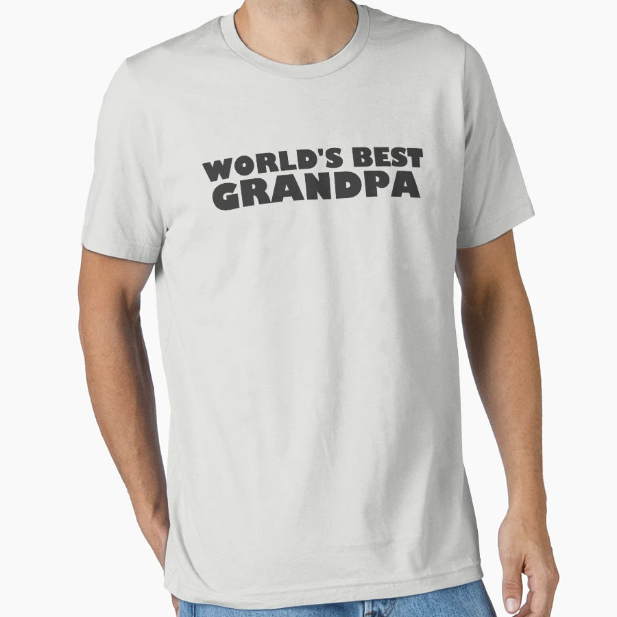 Worlds Best Grandpa T-Shirt - Casual Everyday Wear for Adults - T-Shirt, Sweatshirt, Hoodie