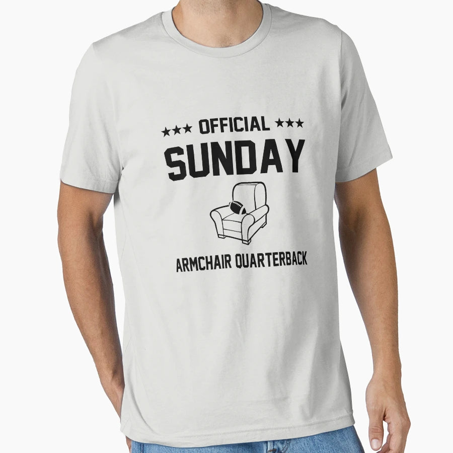 Sunday Armchair Quarterback T-Shirt - Aesthetic Graphic Men Women - T-Shirt, Sweatshirt, Hoodie