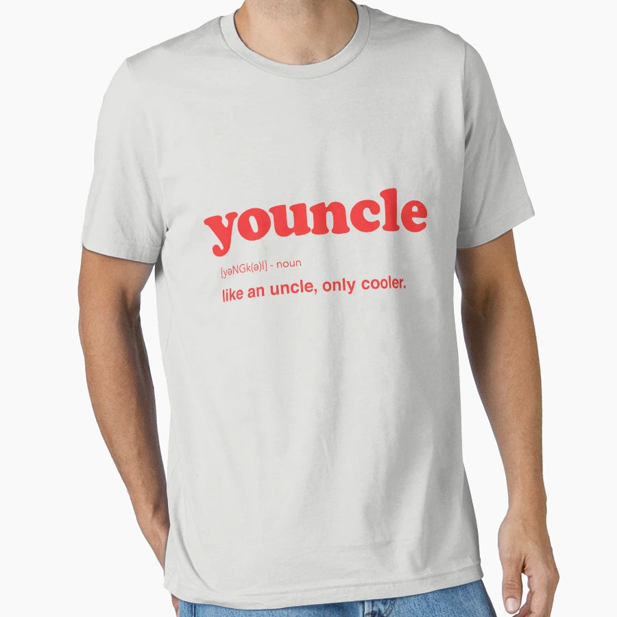 Youncle Like Uncle Only Cooler T Shirts Hoodie - Fun Novelty Design Unisex - T-Shirt, Sweatshirt, Hoodie
