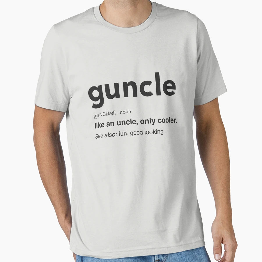 Guncle Like Uncle Only Cooler Hoodies Hoodie - Graphic Print for Adults - T-Shirt, Sweatshirt, Hoodie