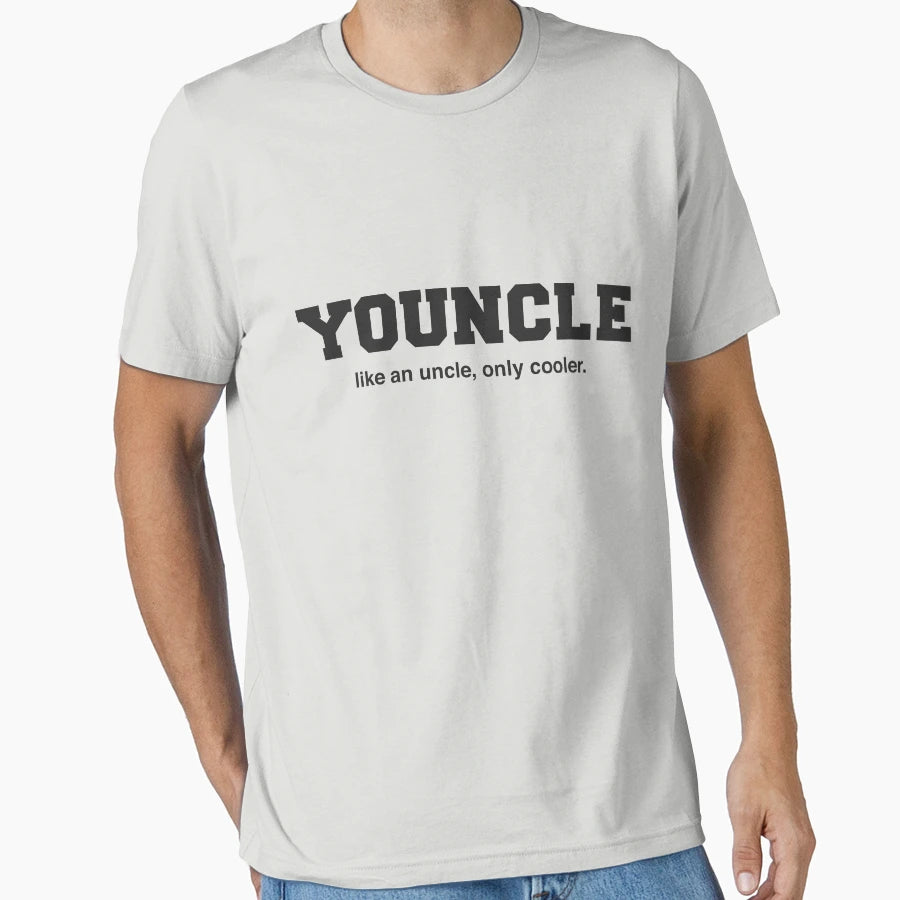 Youncle Like Uncle Only Cooler T Shirts Hoodie - Graphic Print for Adults - T-Shirt, Sweatshirt, Hoodie