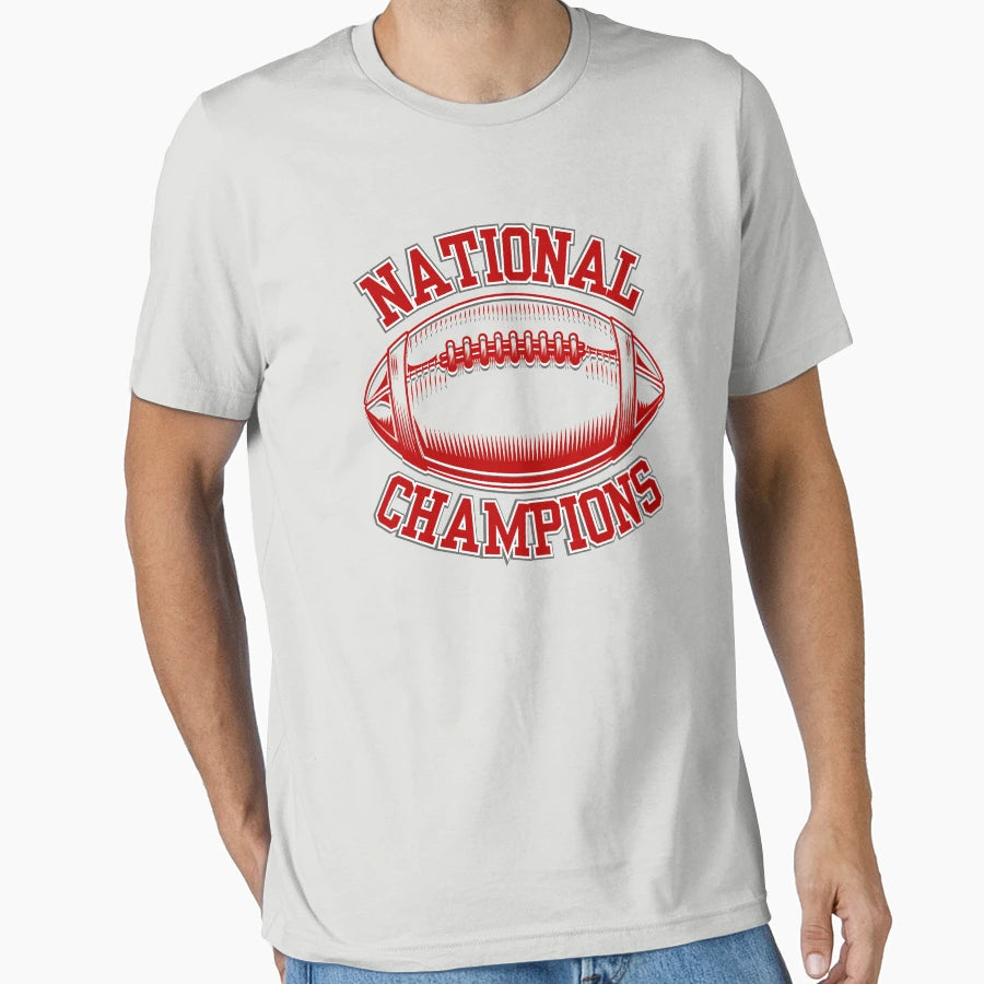 Football National Champions T-Shirt - Minimalist Print Unisex - T-Shirt, Sweatshirt, Hoodie