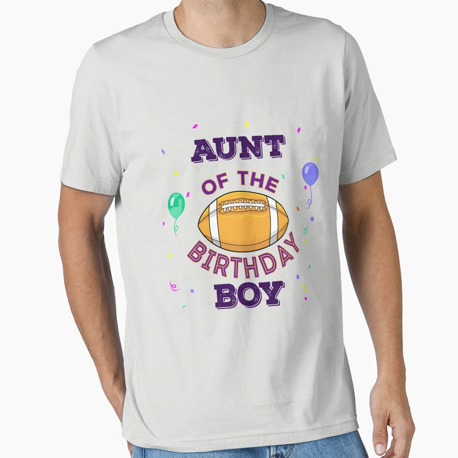Aunt American Football Birthday Dark Text T-Shirt - Unique Graphic Unisex - T-Shirt, Sweatshirt, Hoodie