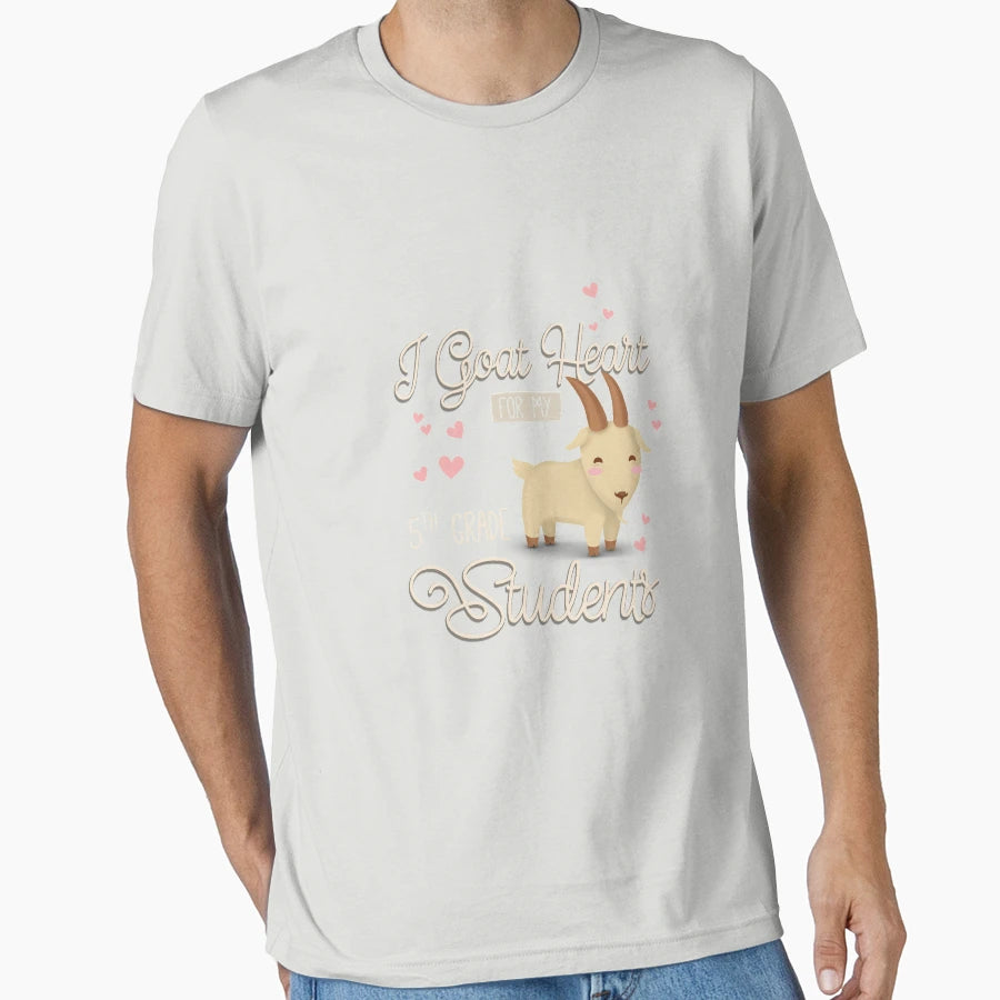 I Goat Heart My 5Th Grade Students T-Shirt - Aesthetic Graphic Men Women - T-Shirt, Sweatshirt, Hoodie