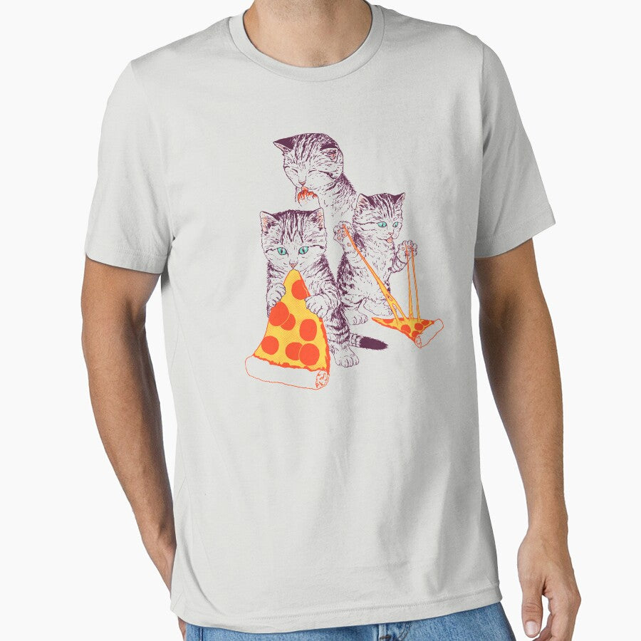 Pizza Kittens by wytrab8 - Adult & Kids T-Shirts, Sweatshirts & Hoodies apparel design preview 1