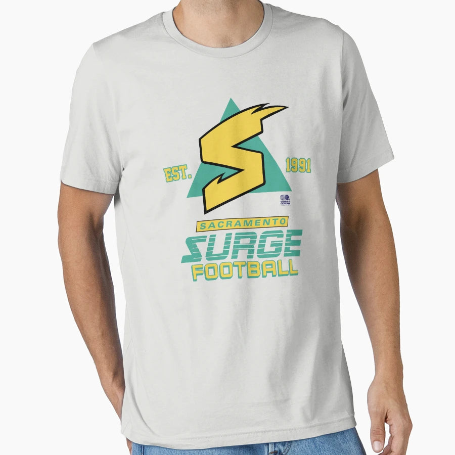 Sacramento Surge Football T-Shirt - Minimalist Print for Adults - T-Shirt, Sweatshirt, Hoodie
