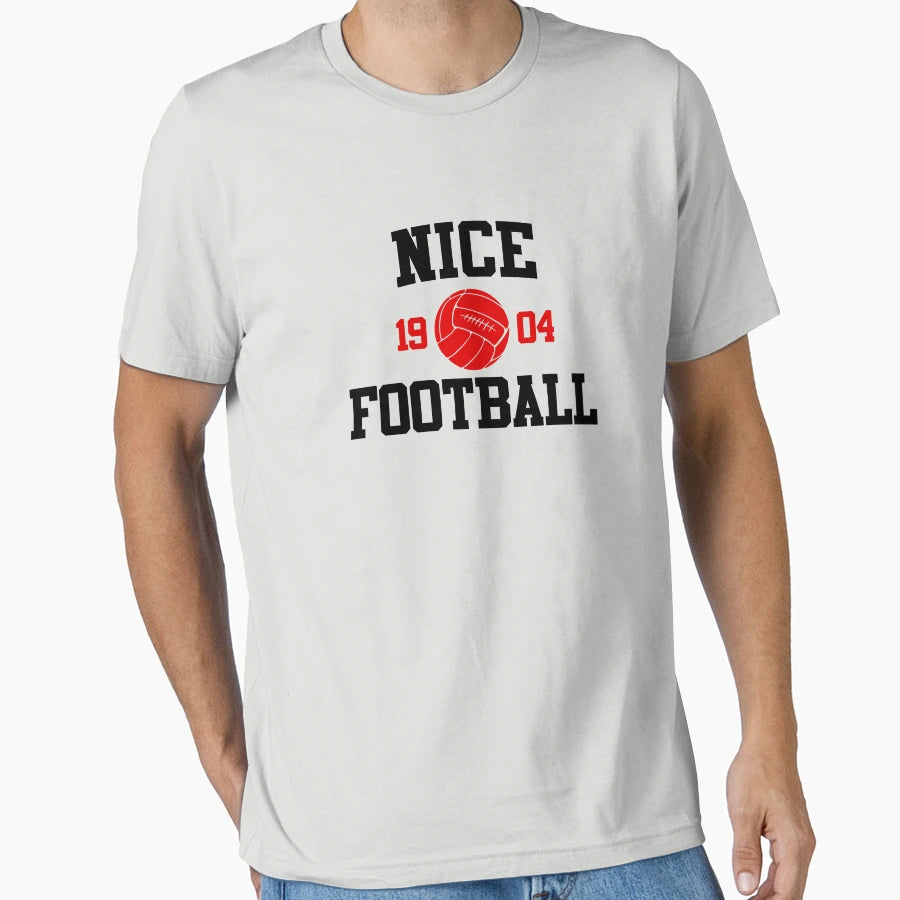 Nice Football Athletic College 2 Gray T-Shirt - Casual Everyday Wear Unisex - T-Shirt, Sweatshirt, Hoodie