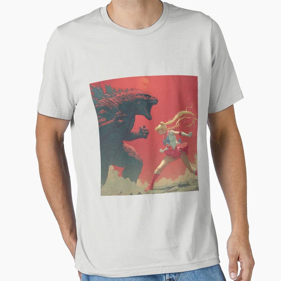 Moon vs. the Leviathan by pastel.moonwave - Adult & Kids T-Shirts, Sweatshirts & Hoodies apparel design preview 1