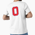 Jersey Number 0 Player Number Zero Red T-Shirt - Graphic Print for Adults - T-Shirt, Sweatshirt, Hoodie