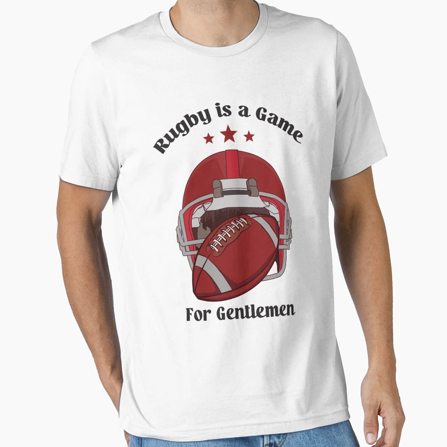 Rugby Is Game Gentlemen T-Shirt - Unique Graphic for Adults - T-Shirt, Sweatshirt, Hoodie