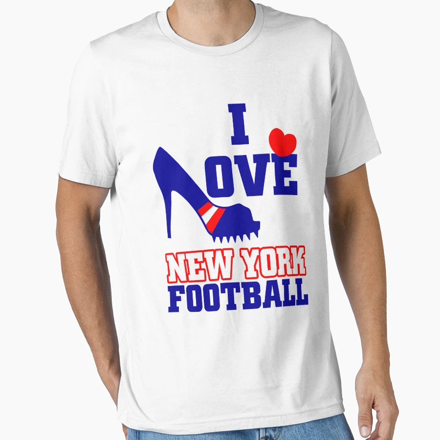 I Love New York Football American T-Shirt - Novelty Apparel Men Women - T-Shirt, Sweatshirt, Hoodie