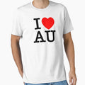 I Heart Au Australia T-Shirt - Minimalist Print Unisex - T-Shirt, Sweatshirt, Hoodie