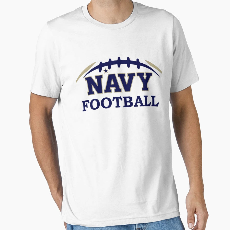 Navy Football T-Shirt - Graphic Print Unisex - T-Shirt, Sweatshirt, Hoodie