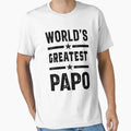 Mens Worlds Greatest Papo Funny Fathers T-Shirt - Aesthetic Graphic Unisex - T-Shirt, Sweatshirt, Hoodie