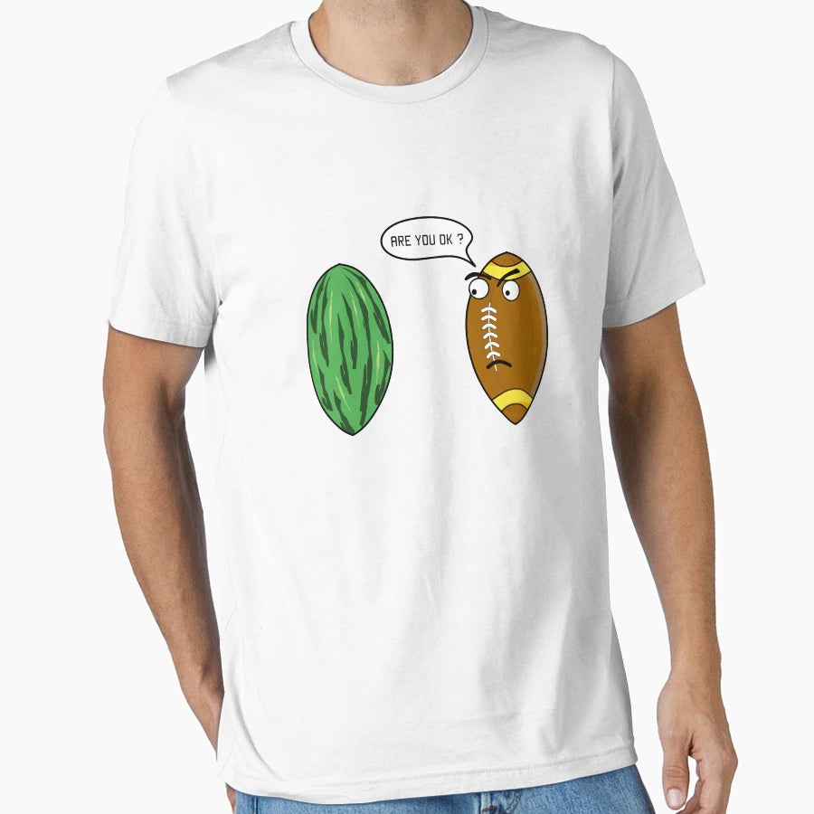 Scene Melon And Rugby Ball T-Shirt - Unique Graphic Men Women - T-Shirt, Sweatshirt, Hoodie