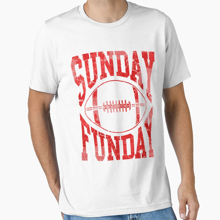 Sunday Funday Football T-Shirt - Unique Graphic Men Women - T-Shirt, Sweatshirt, Hoodie