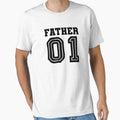 Father 1 Dad T-Shirt - Graphic Print Unisex - T-Shirt, Sweatshirt, Hoodie