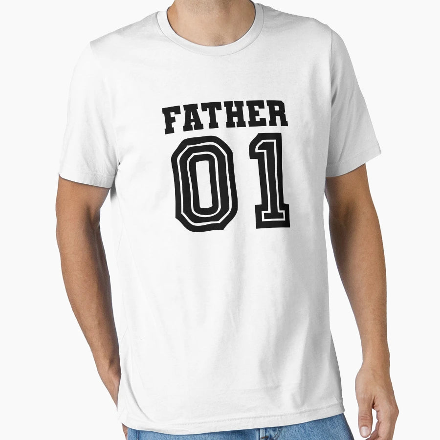 Father 1 Dad T-Shirt - Graphic Print Unisex - T-Shirt, Sweatshirt, Hoodie