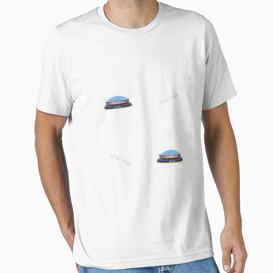 Louisiana Superdome Pattern T-Shirt - Aesthetic Graphic Unisex - T-Shirt, Sweatshirt, Hoodie