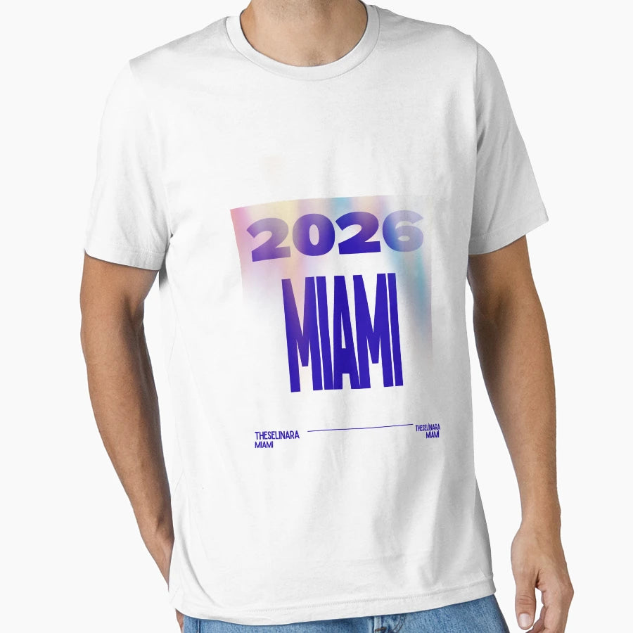 Modern Miami Blue Aura Gradient T-Shirt - Casual Everyday Wear Men Women - T-Shirt, Sweatshirt, Hoodie