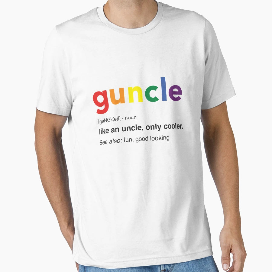 Guncle Like Uncle Only Cooler Hoodies Hoodie - Custom Art Print Men Women - T-Shirt, Sweatshirt, Hoodie
