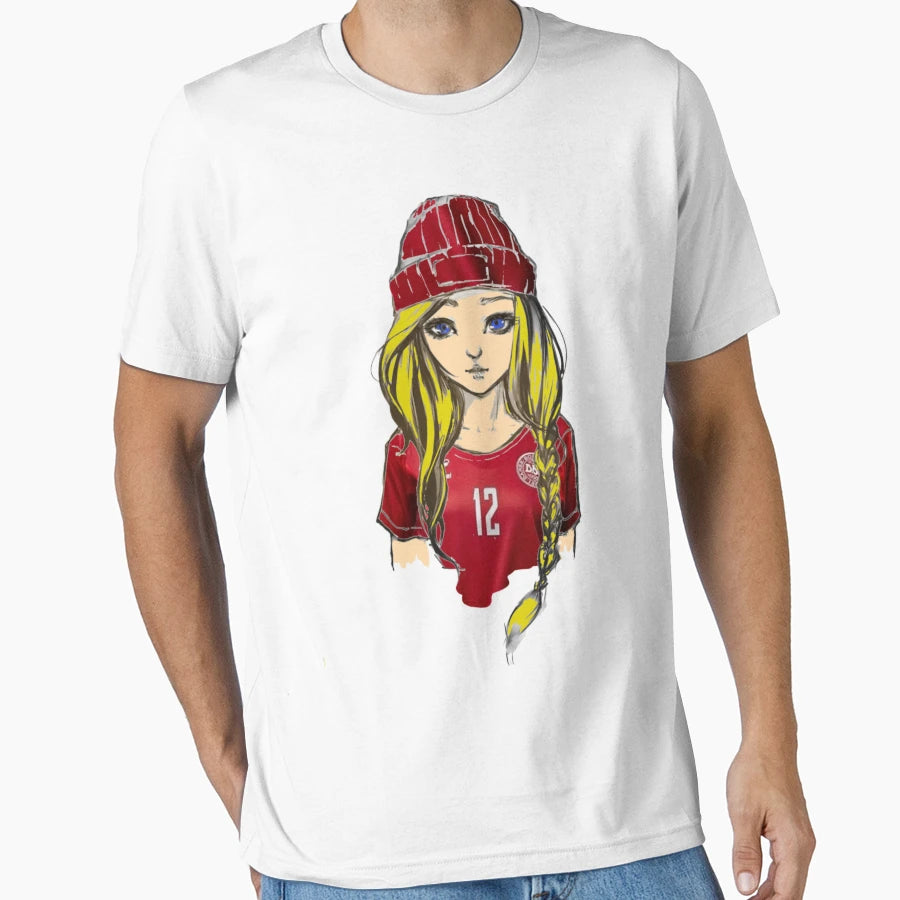 Danish Football Fan T-Shirt - Aesthetic Graphic Men Women - T-Shirt, Sweatshirt, Hoodie