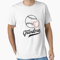 Baseball Grandma Shirts Heart T-Shirt - Minimalist Print Men Women - T-Shirt, Sweatshirt, Hoodie