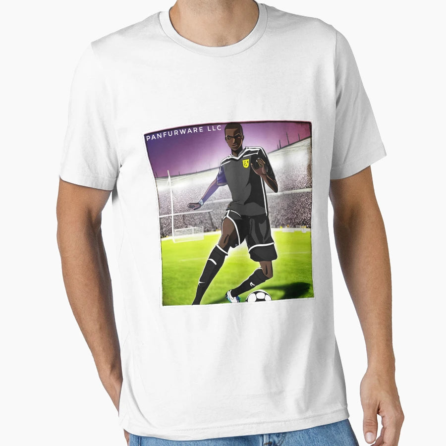 Anime Soccer Player Practicing T-Shirt - Unique Graphic for Adults - T-Shirt, Sweatshirt, Hoodie