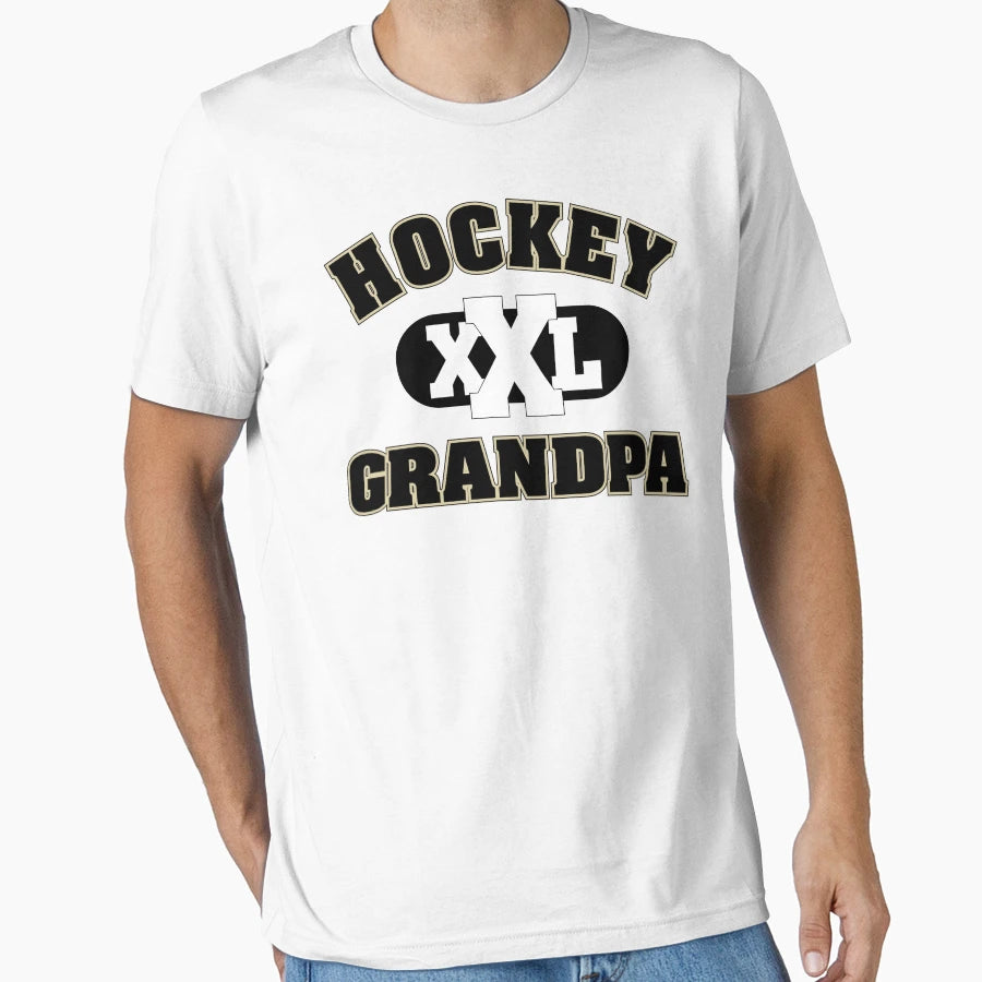 Hockey Grandpa T-Shirt - Aesthetic Graphic Unisex - T-Shirt, Sweatshirt, Hoodie