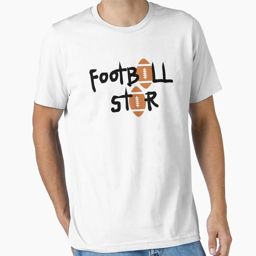 Football Star T-Shirt - Graphic Print Men Women - T-Shirt, Sweatshirt, Hoodie