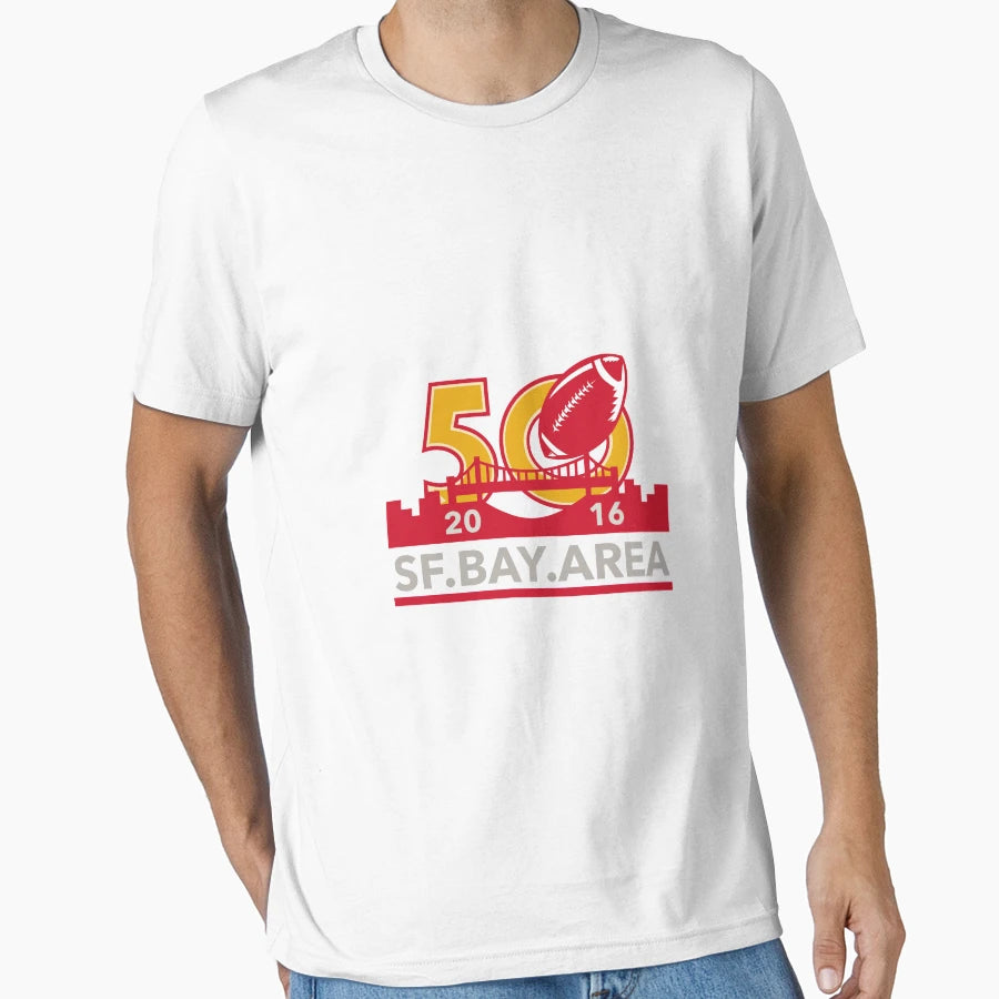50 Pro Football Championship Sf Bay Area T-Shirt - Minimalist Print Unisex - T-Shirt, Sweatshirt, Hoodie