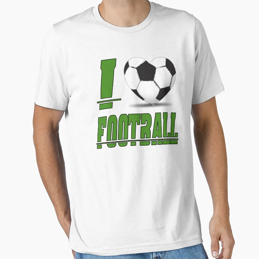 I Love Football T-Shirt - Unique Graphic for Adults - T-Shirt, Sweatshirt, Hoodie