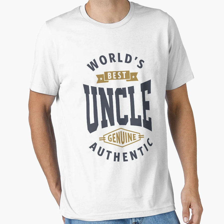 Worlds Best Uncle T-Shirt - Casual Everyday Wear Men Women - T-Shirt, Sweatshirt, Hoodie