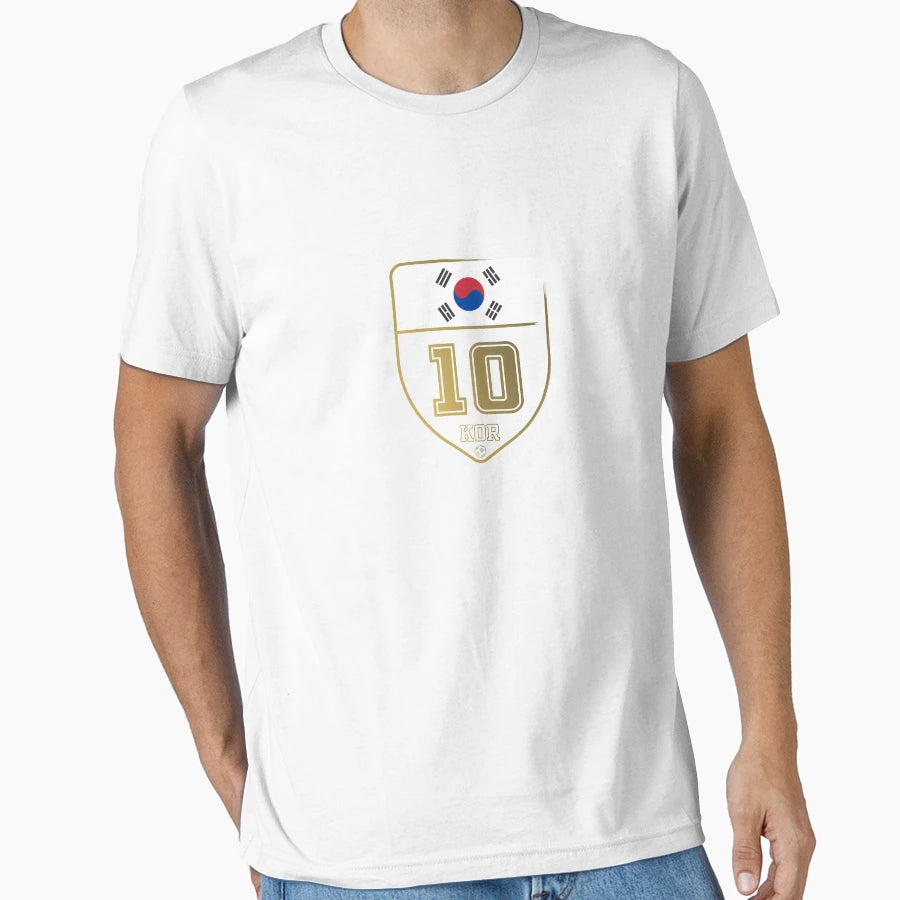 Football World Cup Korea Badge T-Shirt - Custom Art Print for Adults - T-Shirt, Sweatshirt, Hoodie