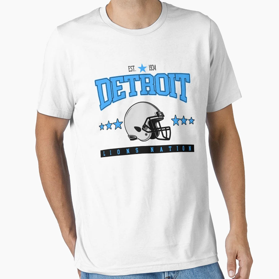 Detroit Lions Nation 1934 Lions Nation T-Shirt - Unique Graphic Men Women - T-Shirt, Sweatshirt, Hoodie