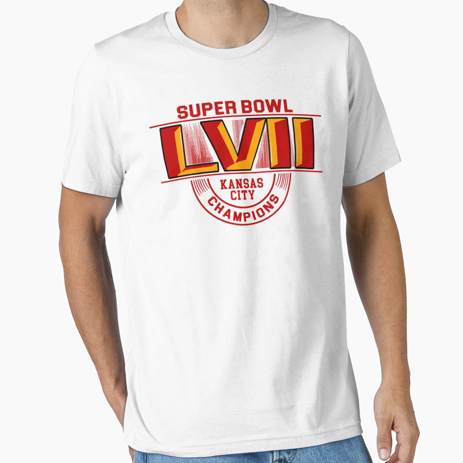 Kansas City Chiefs Super Bowl Lvii T-Shirt - Custom Art Print Unisex - T-Shirt, Sweatshirt, Hoodie