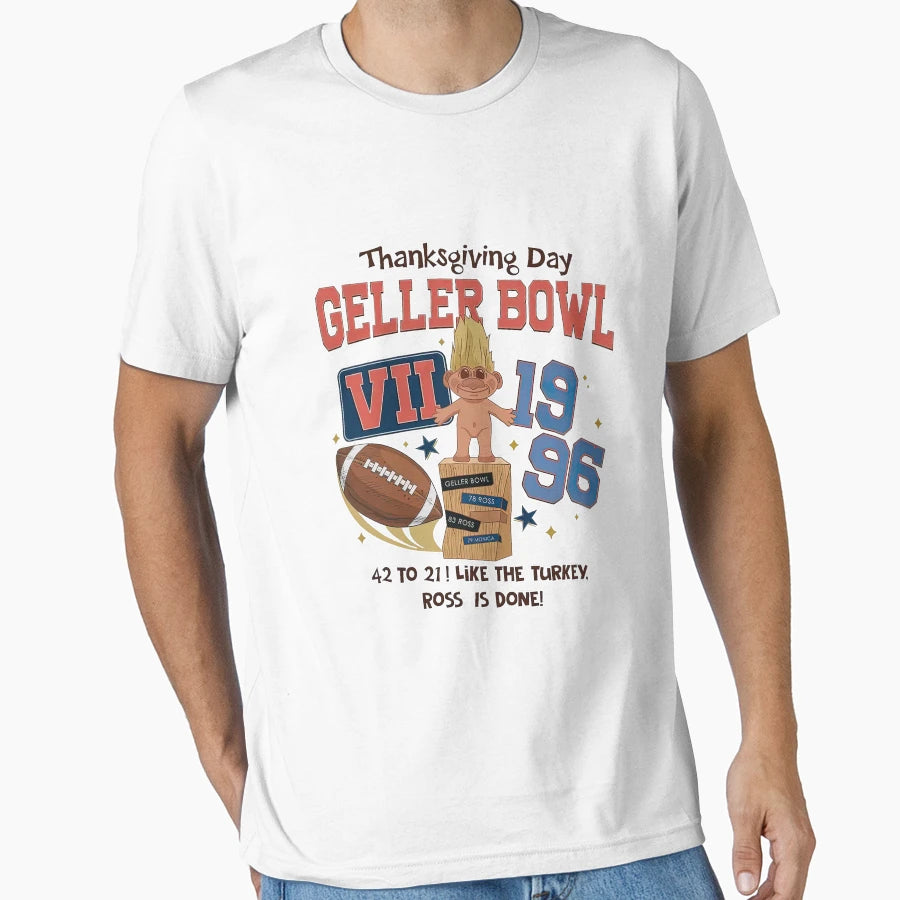 Thanksgiving Day Geller Bowl Cup T-Shirt - Custom Art Print for Adults - T-Shirt, Sweatshirt, Hoodie