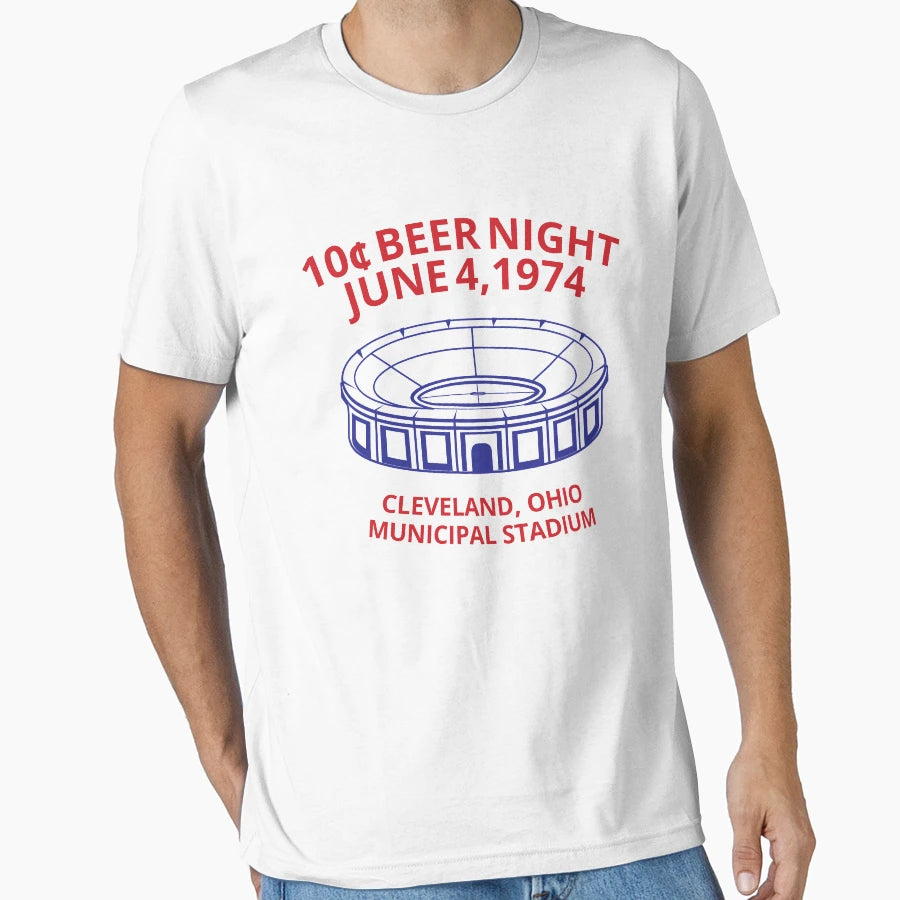 Cleveland Baseball 10 Cent Beer T-Shirt - Fun Novelty Design Men Women - T-Shirt, Sweatshirt, Hoodie