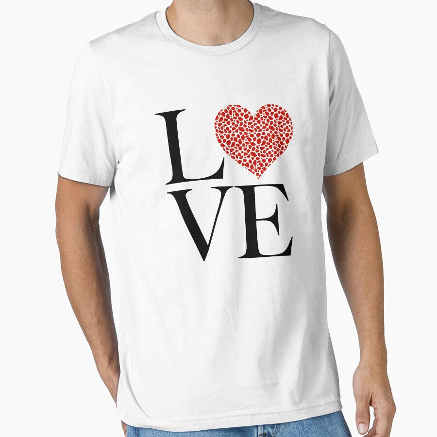 Love Red Heart Valentines Day by sasigifts - Adult & Kids T-Shirts, Sweatshirts & Hoodies apparel design preview 1