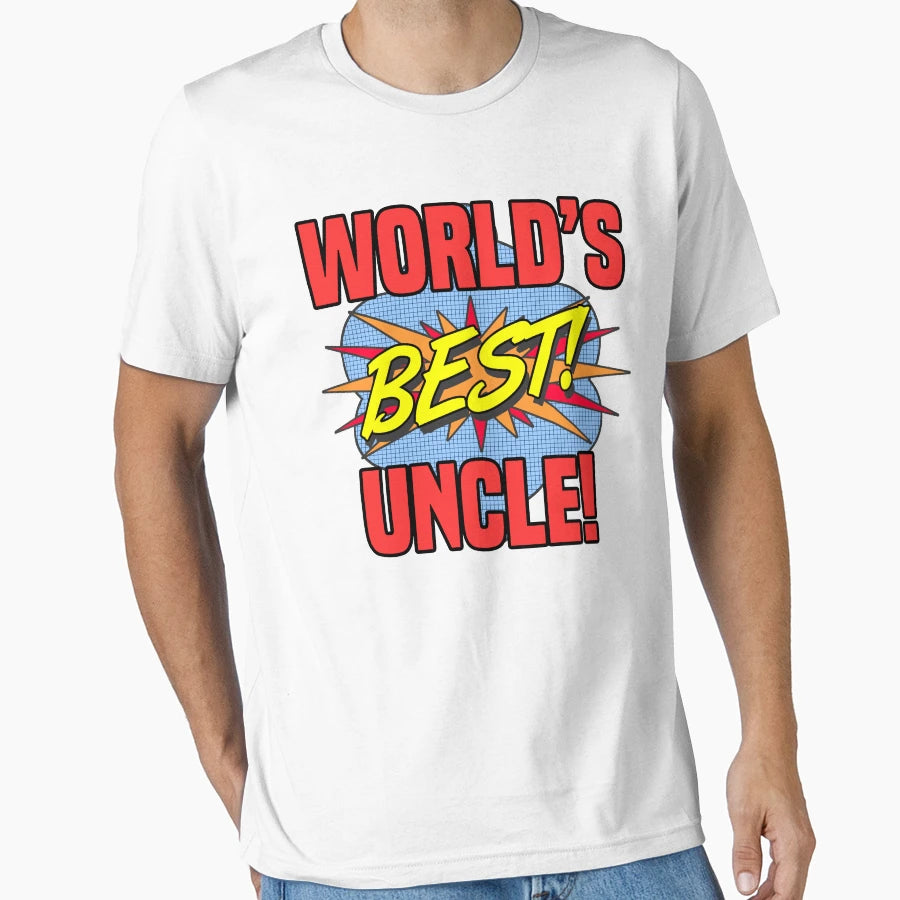 Worlds Best Uncle T-Shirt - Graphic Print Unisex - T-Shirt, Sweatshirt, Hoodie