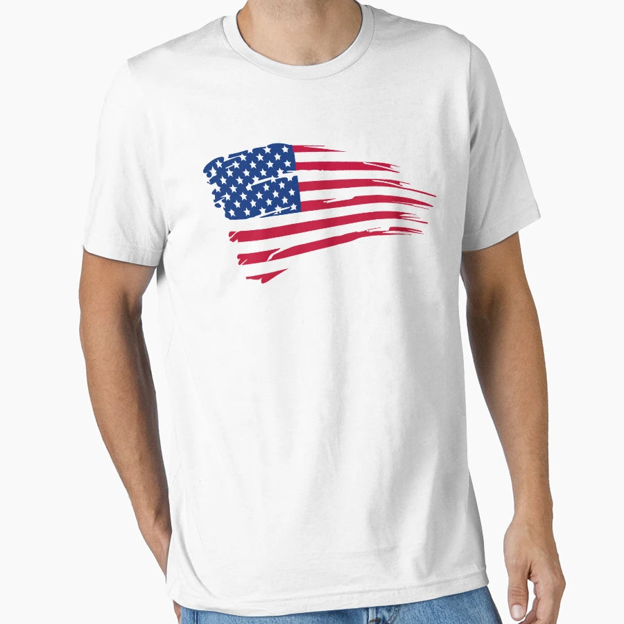 Patriotic Stand Flag Happy Independence T-Shirt - Trendy Graphic Unisex - T-Shirt, Sweatshirt, Hoodie