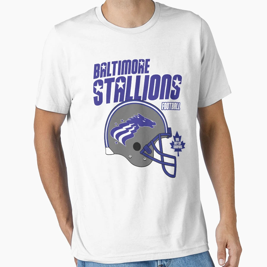 Baltimore Stallions Football T-Shirt - Minimalist Print Unisex - T-Shirt, Sweatshirt, Hoodie