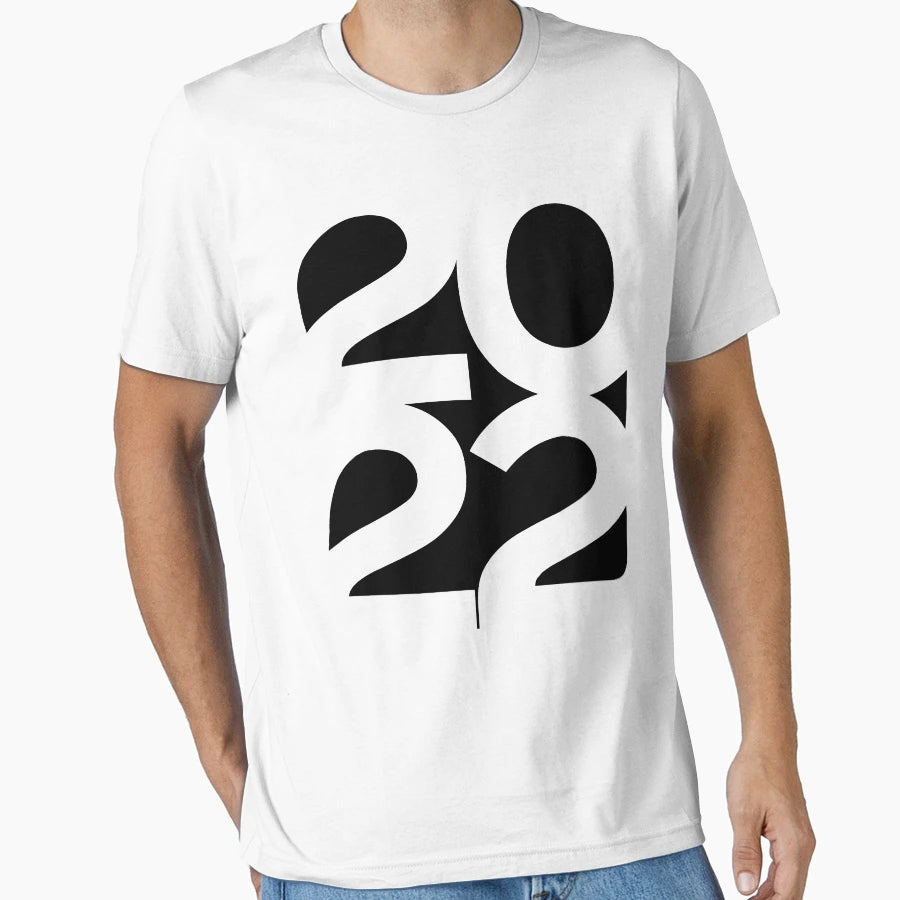 2022 Happy New Year T-Shirt - Graphic Print Unisex - T-Shirt, Sweatshirt, Hoodie