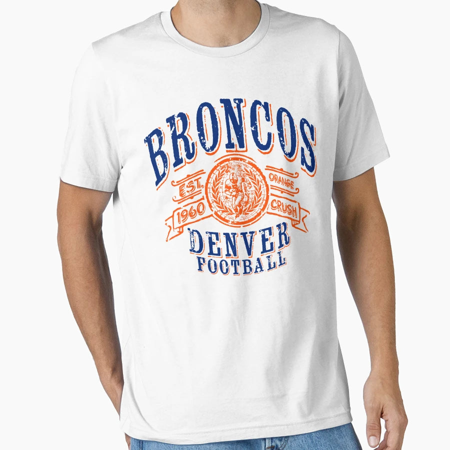 Broncos Football T-Shirt - Aesthetic Graphic for Adults - T-Shirt, Sweatshirt, Hoodie