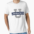 Linebacker U T-Shirt - Minimalist Print for Adults - T-Shirt, Sweatshirt, Hoodie