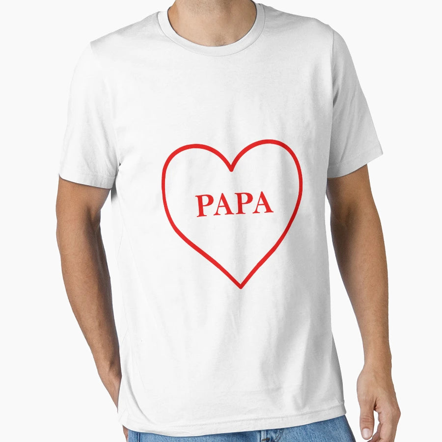 I Love Papa T-Shirt - Graphic Print Men Women - T-Shirt, Sweatshirt, Hoodie