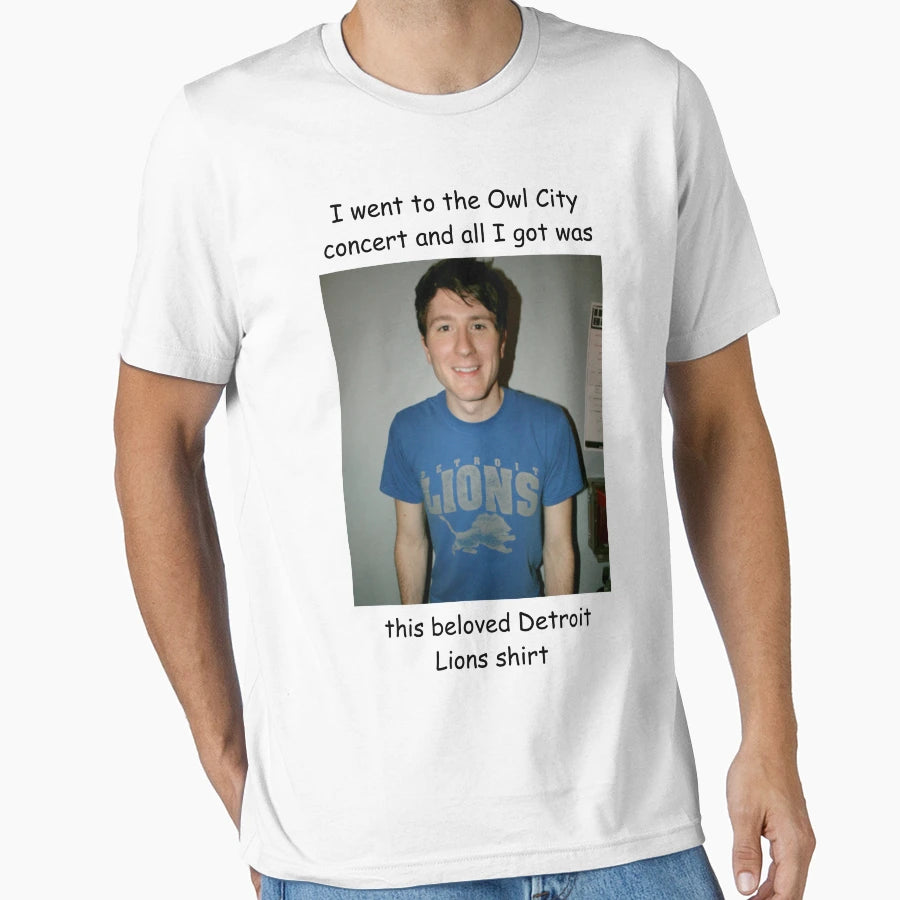Lousy Detroit Lions Owl City T-Shirt - Aesthetic Graphic Men Women - T-Shirt, Sweatshirt, Hoodie