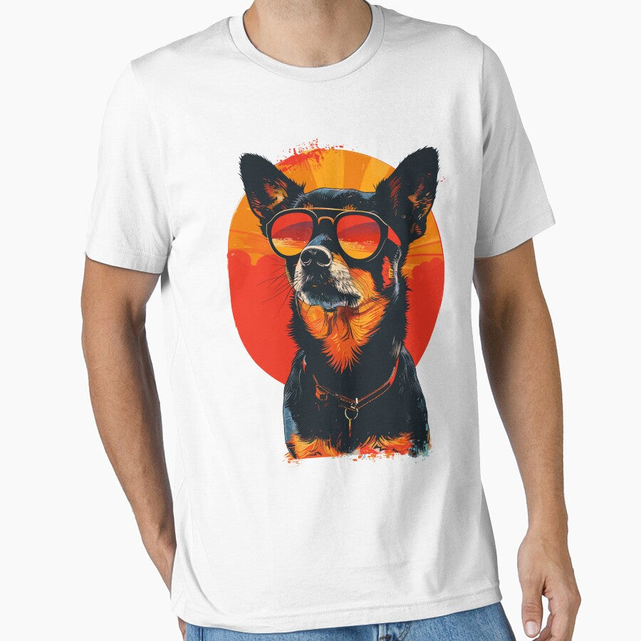 Cute Lancashire Heeler Summer by Sitchko - Adult & Kids T-Shirts, Sweatshirts & Hoodies apparel design preview 1