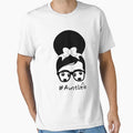 Funny Aunt Life Soccer Messy Bun Auntie T-Shirt - Minimalist Print Unisex - T-Shirt, Sweatshirt, Hoodie