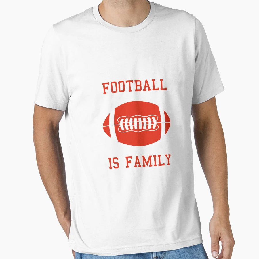 Football Is Family T-Shirt - Aesthetic Graphic for Adults - T-Shirt, Sweatshirt, Hoodie